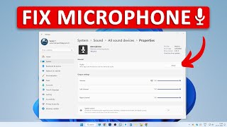 How To Fix Microphone Not Working In Windows 11 100 Solved [upl. by Ardnoik]