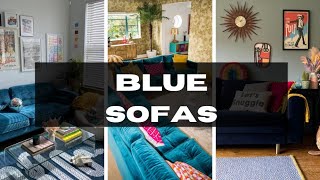 Beautiful Blue Sofa Living Rooms  How To Style A Blue Sofa  And Then There Was Style [upl. by Townie]