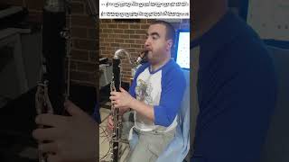 Sellner  Oboe Etude VII1 on Bass Clarinet [upl. by Bax]