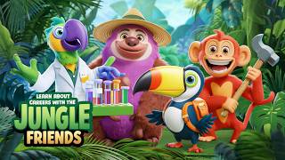 Discover Exciting Careers with Your Jungle Animal Friends 🙈 Start the Adventure Now 🤩 kidsong [upl. by Vidovic]