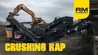 Crushing RAP  Recycled Asphalt Pavement [upl. by Anaugal]