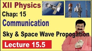 NCERT XII Physics Chap155  Sky Wave  Space Wave  Sky amp Space Wave Propagation  Communication [upl. by Dyche]