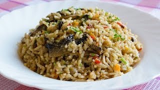 Pilaf de orez cu ciuperci  JamilaCuisine [upl. by Ehsiom]