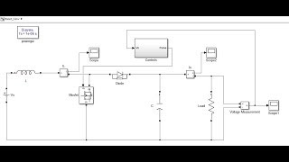 Matlab Simulation of Boost Converter with closed loop controls [upl. by Assirehs]