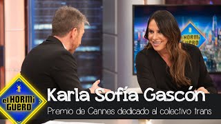 Karla Sofía Gascón recuerda por qué dedicó su premio en Cannes al colectivo trans  El Hormiguero [upl. by Stilla]