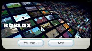 Roblox On Wii But On An Actual Wii Dolphin Emulator [upl. by Esilehc]