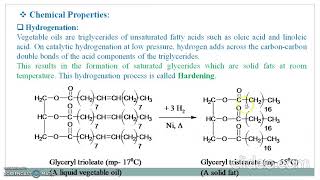 Fats and Oils Introduction Physical and Chemical properties [upl. by Einahteb]