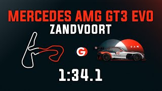 Zandvoort 1341  Mercedes AMG GT3 EVO  GO Setups  ACC 194 [upl. by Orimar]