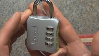 Master Lock 653D Padlock SetYourOwnCombination Review and How to Instructions [upl. by Greenebaum556]