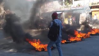 Residents of Port au Prince fear violence could spread after a gang attacked a community for four da [upl. by Olegnaid962]