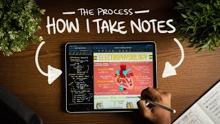 How I Take Notes with My iPad Pro in Lectures Notability amp GoodNotes  Free Template [upl. by Eive]