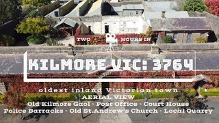 Aerial view  Kilmore  Oldest inland town in Victoria Australia  2 hour visit [upl. by Natye]