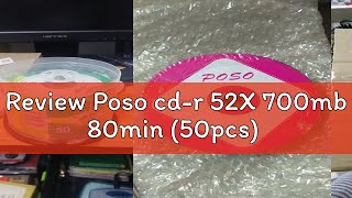 Review Poso cdr 52X 700mb 80min 50pcs [upl. by Ardnama]