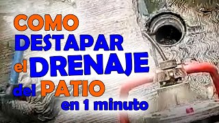 ► COMO DESTAPAR EL DRENAJE DEL PATIO EN 1 MINUTO  Ridgid k400 [upl. by Skiba]