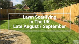 Lawn Scarifying in the UK in Late AugustSeptember [upl. by Dianemarie]