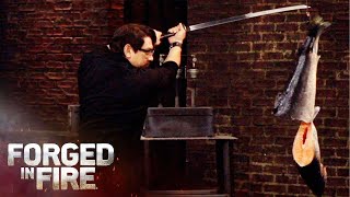 The Japanese Katana SPLITS BULLETS IN HALF  Forged in Fire Season 1 [upl. by Harriot]