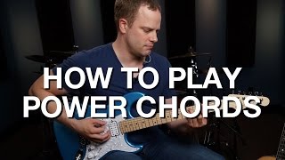 How To Play Power Chords  Rhythm Guitar Lesson 2 [upl. by Yderf]