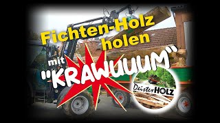 Holz holen mit mächtigem Krawuuum Muss jetzt der IHC einspringen [upl. by Jerrol843]