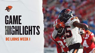 FULL GAME HIGHLIGHTS  BC Lions vs Calgary Stampeders  06092023 [upl. by Ellicott995]