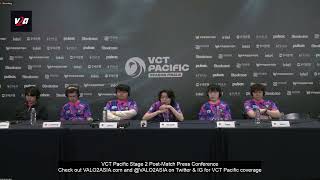 Paper Rex DRX vs PRX VCT Pacific Season Finals Postmatch Press Conference [upl. by Rivkah]