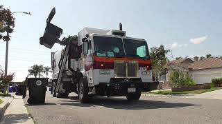 Burrtec Industries Waste  Ex Sacramento Peterbilt 320 On Trash [upl. by Orson]