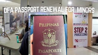 DFA Passport Renewal for Minors 2022 Ano ang requirements Mabilis ba ang simple renewa  Remo fam [upl. by Ahsenrac]