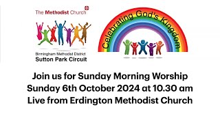 Join us for our Morning Worship Service from Erdington Methodist Church [upl. by Artinahs]