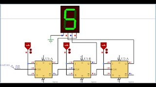 Compteur asynchrone Modulo 8 avec la Bascule JK [upl. by Oirifrop]