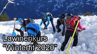 Lawinenkurs quotWinterfit 2020quot vom Alpenverein Sektion Zillertal [upl. by Einiar]