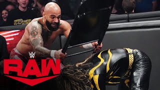 Ricochet blasts Shinsuke Nakamura with a steel chair Raw highlights Sept 18 2023 [upl. by Ddart820]