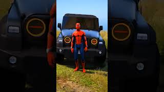 Thar vs Fortuner competition spiderman ironman shorts [upl. by Alimhaj]