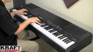 Kraft Music  Yamaha CP300 Stage Piano Demo with Tony Escueta [upl. by Eilah940]