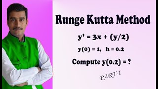 Range Kutta method of fourth order numerical method GOOD examplePART1 [upl. by Gnoc]