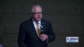 KAMALA HARRIS VP pick TIM WALZ quotHate and Islamophobia have no home in Minnesotaquot 2019 speech CAIR [upl. by Nolrak]