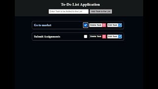 To Do List React Project [upl. by Cuhp539]