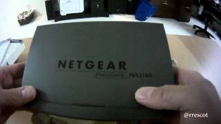 Netgear ProSafe FVS318G Unboxing [upl. by Oznohpla527]