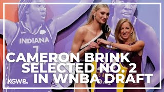 WNBA Draft Cameron Brink selected No 2 overall by Los Angeles Sparks [upl. by Burn]