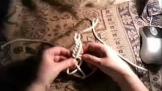 Aiguillette Achselband Как сплести аксельбант из 5 прядей [upl. by Llennaj]