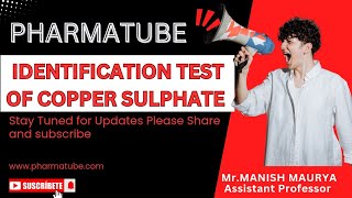 IDENTIFICATION TEST OF COPPER SULPHATE PERFORM BY BPHARM 1ST YEAR STUDENT [upl. by Gow]