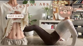 3MIN ABS ENTRENAMIENTO DIARIO DE ABDOMINALES [upl. by Shedd119]