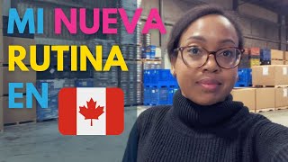 👷🏽‍♀️Un día de TRABAJO en CANADA [upl. by Gristede513]