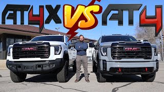 2024 GMC Sierra HD AT4X vs 2024 GMC Sierra HD AT4 Which 100000 Truck Is Best [upl. by Afra]