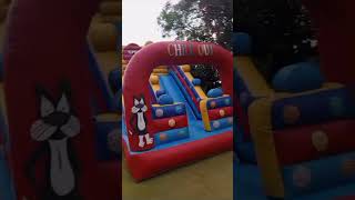 Jumping slide Jumping castle for rent in rawalpindi Islamabad lahore 03125206777 jumpingcastles [upl. by Arahat]