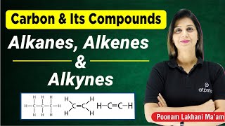 Alkanes Alkenes amp Alkynes  Carbon and Its Compound Class 10  Poonam mam  ATP STAR KOTA [upl. by Celestina]