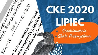 2 PEWNE PUNKTY W MNIEJ NIĹ» 2 MINUTY  STECHIOMETRIA PRZEMYSĹOWA  Chemia CKE 2020 Lipiec Zadanie 10 [upl. by Avie]