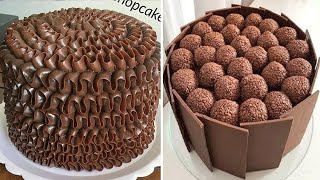 Best Birthday Chocolate Cake Decorating Tutorial  Easy Chocolate Cake Recipes  So Yummy Cake [upl. by Neenad]