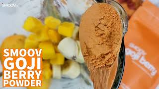 Simple Goji Berry Smoothie Recipe  100 Natural amp Healthy  SMOOVca [upl. by Carmencita]