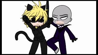 •💃Miraculous dancing song✨•Cat Noir and hawk moth•🐾MLB🐞• 🌺Gacha Club🌺•gacha [upl. by Madid]