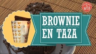 Brownie en taza solo en 3 minutos de microondas How to make Brownie in a Mug Microwave brownies [upl. by Manbahs689]