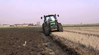 PLOUGHING 2014  2 DEUTZFAHR Agrotron 630 TTV amp M620  LEMKEN EurOpal 6 [upl. by Belayneh]